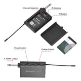 Professional Baomic TR15 Saxophone UHF Wireless Microphone System