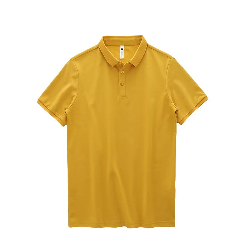 Dukeen Solid Color Polo Shirts for Men Short-Sleeved