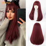MEIFAN Long Lolita Ombre Harajuku Wig With Bang
