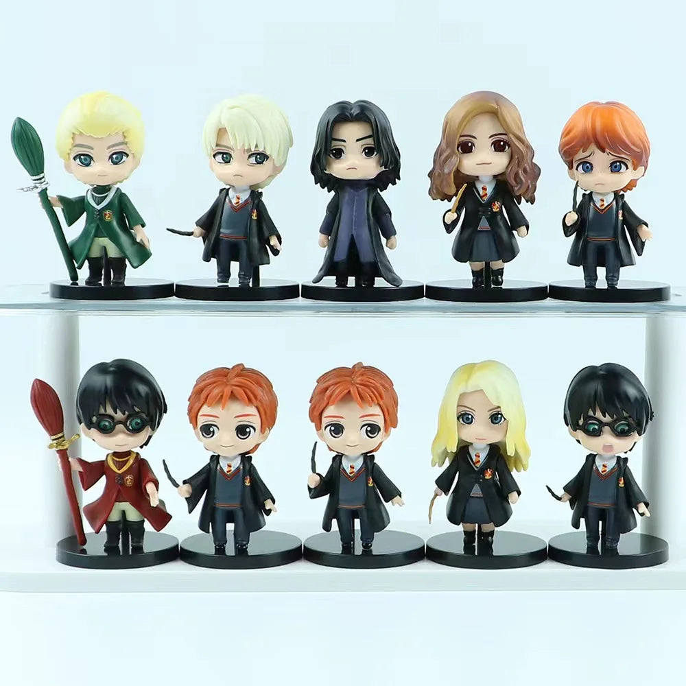 New 10Pcs/Set Harry Potters Figures Anime Q Version