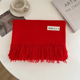 Luxury Brand Wool Scarf For Women Men Solid