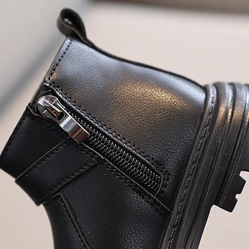 Autumn Winter Girls Children Boots Soft Rubber Bottom