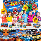 Hot Wheels Birthday Decoration Racing Car Disposable Tableware