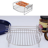 Air Fryer Steaming Rack Stainless Steel Skewers Rack