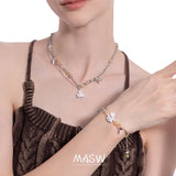 MASW Original Design Lovely Style Colorful Irregular Bead