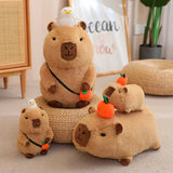 Capybara Plush Toy Simulation Capibara with Fruits Fluffy