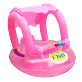 Baby Inflatable Swim Ring Float Circle Seat Awning