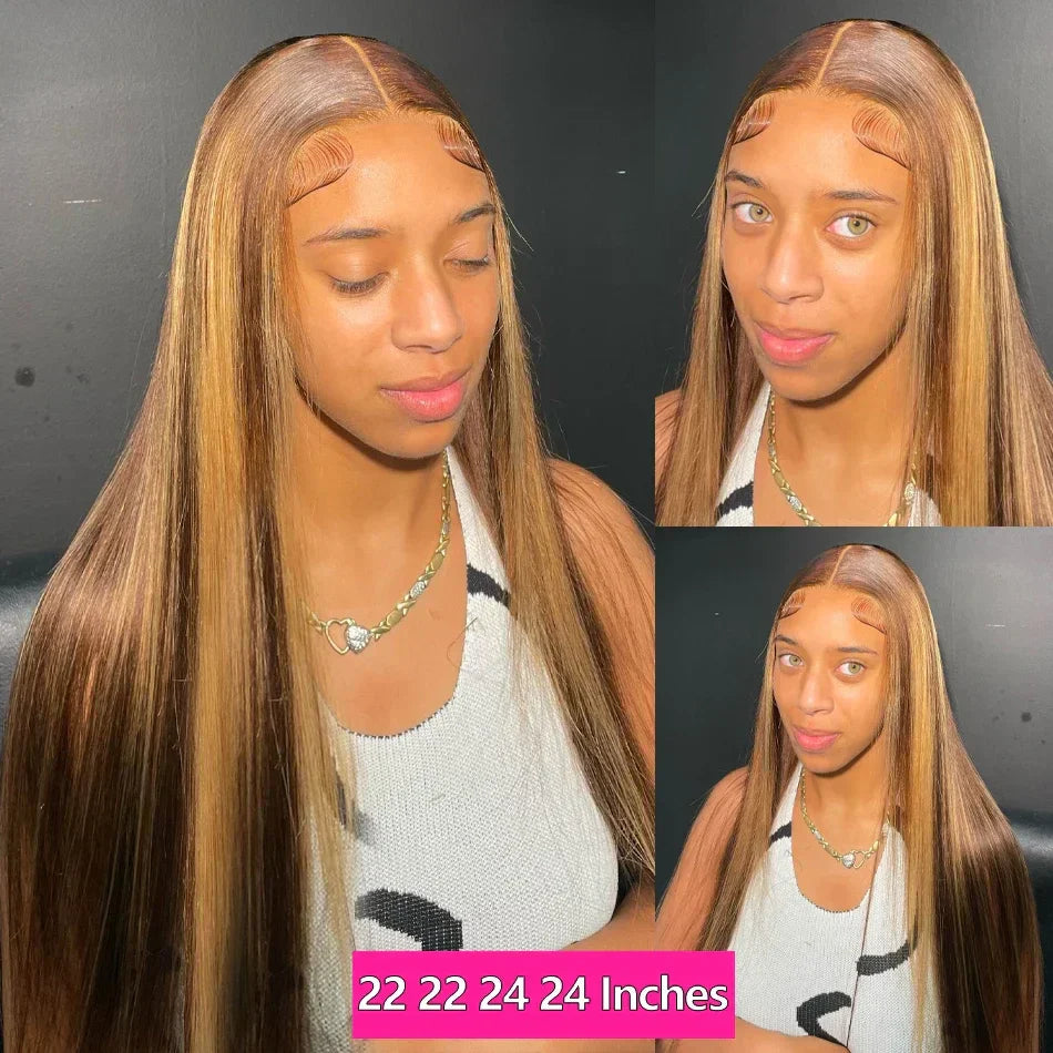 26 inch Highlight Bundles Brazilian Straight Human Hair