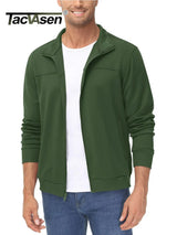 TACVASEN Full Zip UP Track Jackets Mens Lightweight
