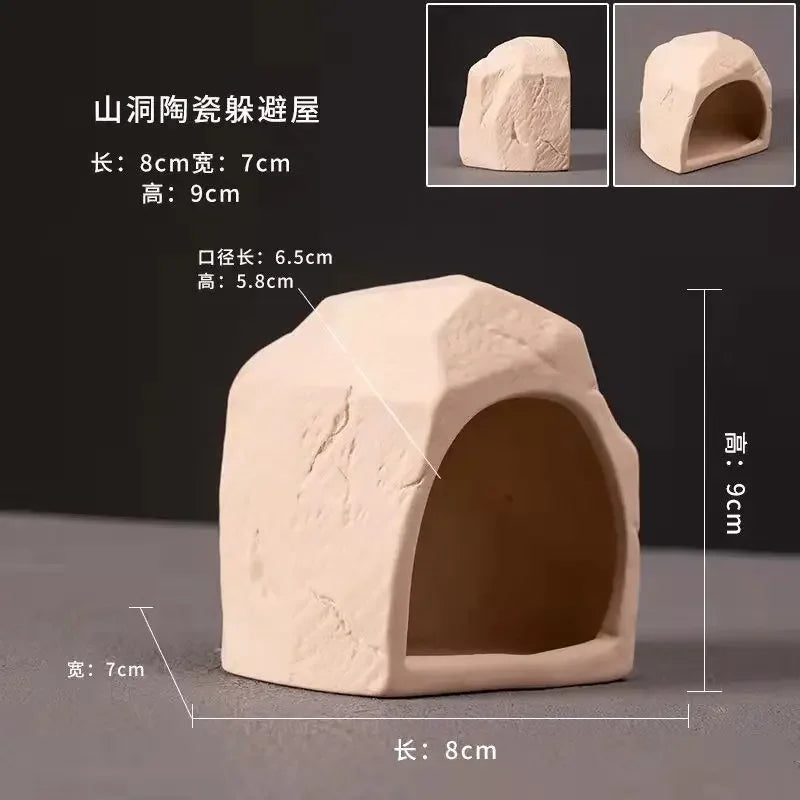 Clay Aquarium Decoration Ceramics Fish Tank Landscaping Shrimp