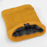 Solid Winter Plush Muffler Woolen Knitting for Women
