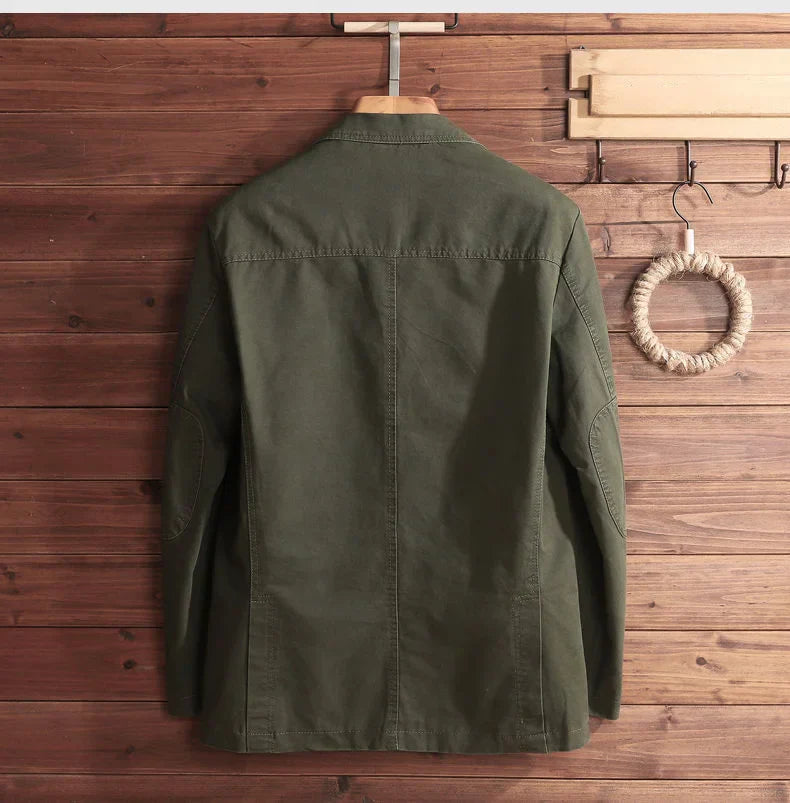 2023 New Men's Blazer Jacket Cotton Spring Autumn
