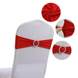 20 Pieces Polyester Spandex Chair Sashes Bands Stretch