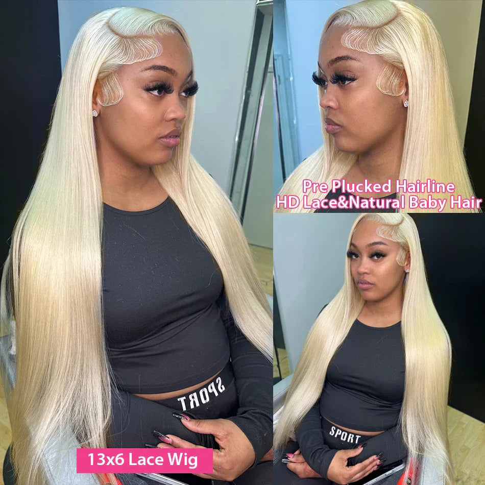 250 Density 613 Blonde Straight 13x6 Lace Frontal