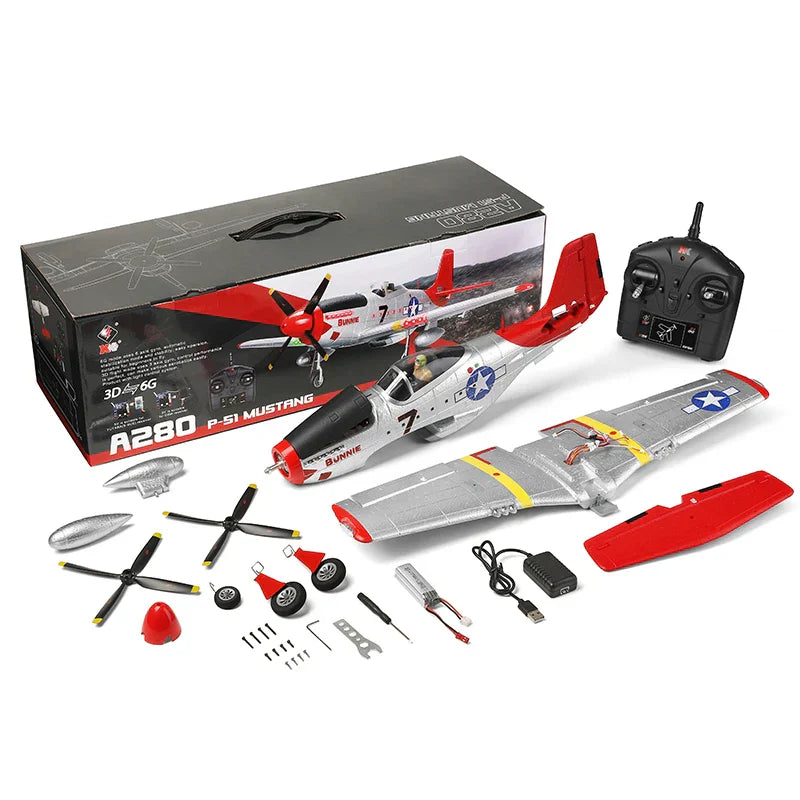 Wltoys XK A280 RC Plane P51 Model 3D/6G