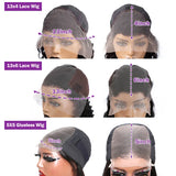 Short Bob Wig 13x4 Transparent Lace Frontal Wig