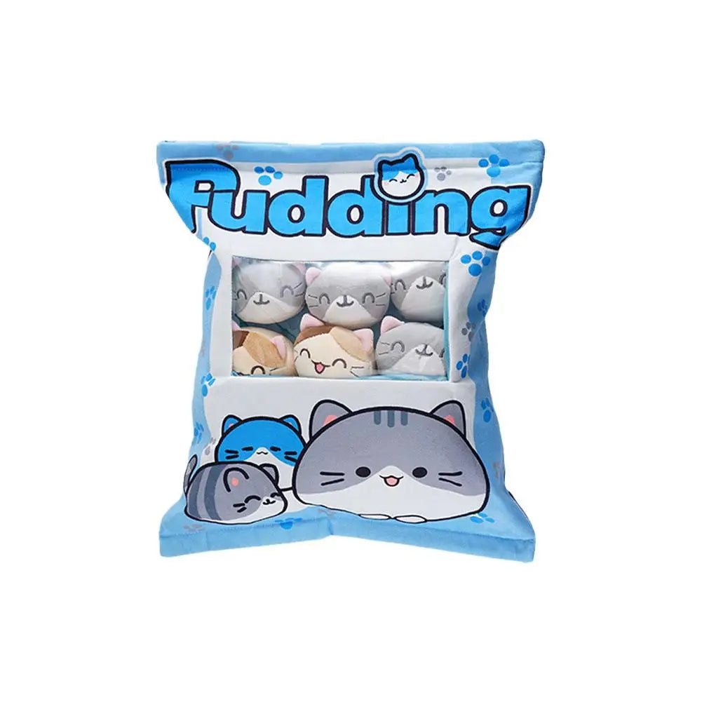 Cute Cat Snack Pillow Pudding Decorative, Stuffed Dolls