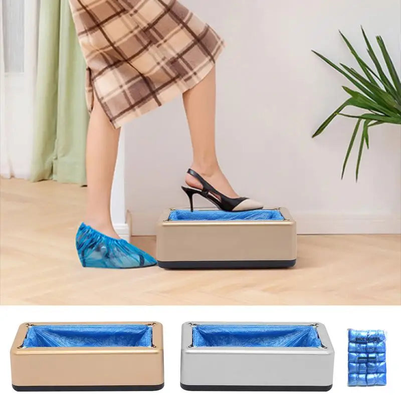 Automatic Disposable Shoe Cover Waterproof Overshoes Dispenser Portable