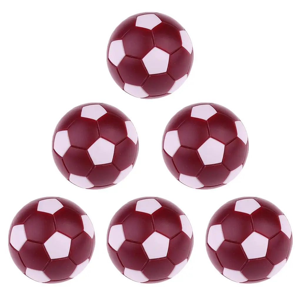 6 Pieces Foosball Table Football Round Indoor Games