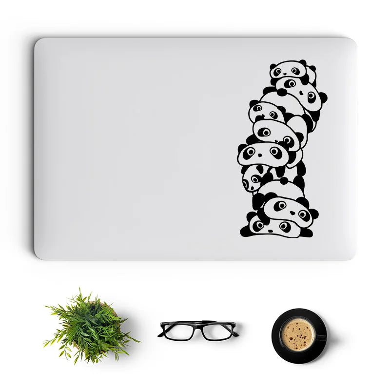 Panda Baby Pile Laptop Sticker for Macbook Pro