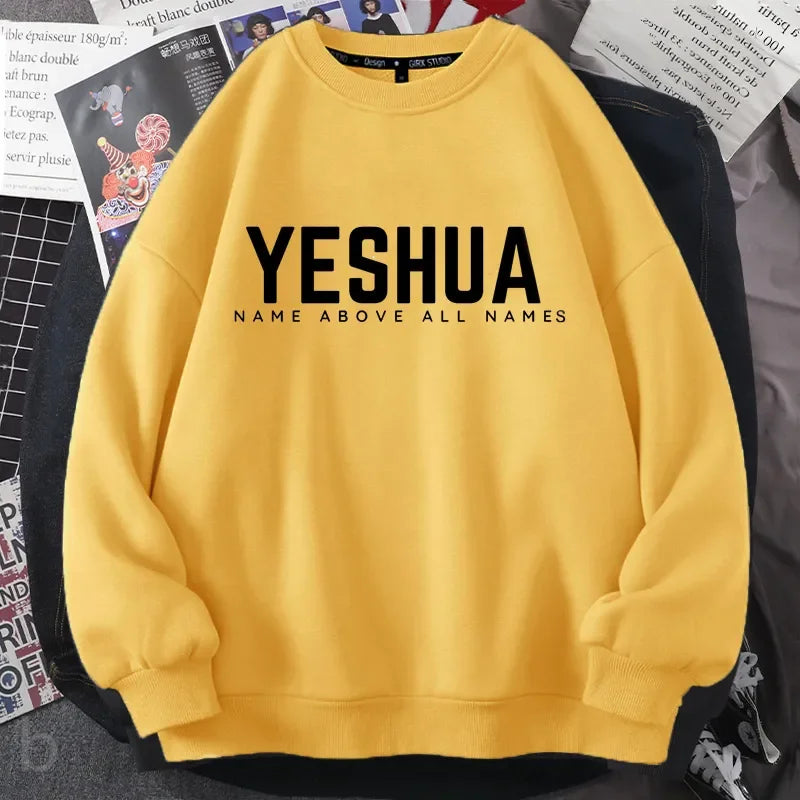 Yeshua Christian Jireh Sweatshirt Jehovah Jesus God Knitted