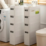 Multi-functional 18CM Wide Bathroom Slot Storage: Large Capacity