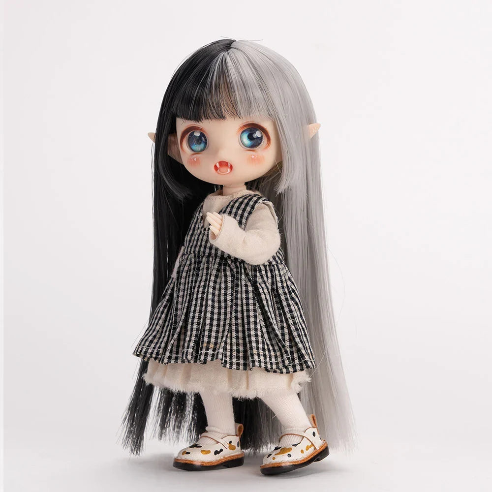 Ob11 Doll Wigs Soft Cute Braid Hair Bangs