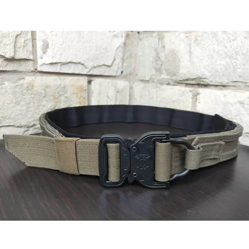 Army Tactical Belt Military Airsoft Training Molle Battle