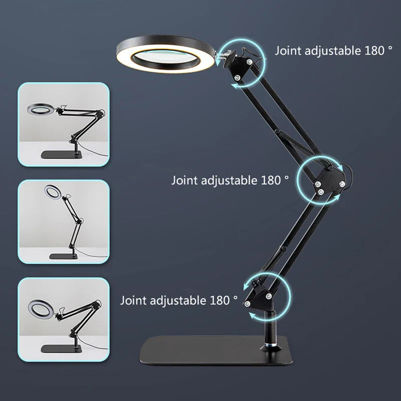 5x 30x Flexible Clamp-on Table Lamp with LED