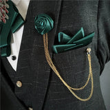 Men's Bow Tie Corsage Pocket Towel Sets British