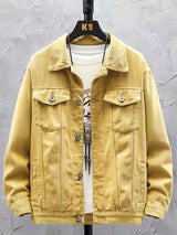 2023 Autumn Men Denim Jacket Men's Spring All-Match