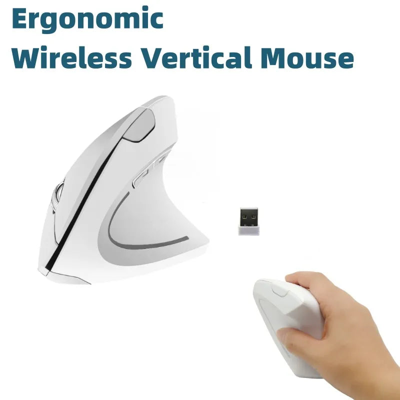 2.4G Vertical Wireless Ergonomic Mouse, Computer Mouse Optical