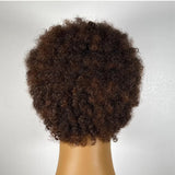 Ombre highlight honey brown Low cut afro wig/Afro