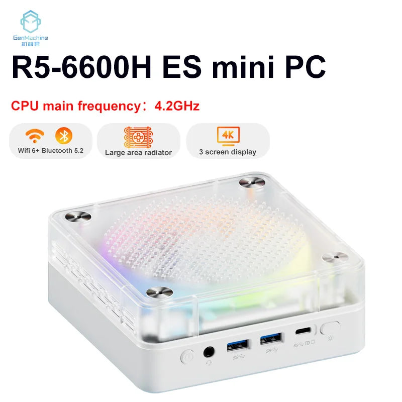 Genmachine AMD R5 6600H ES New Mini PC