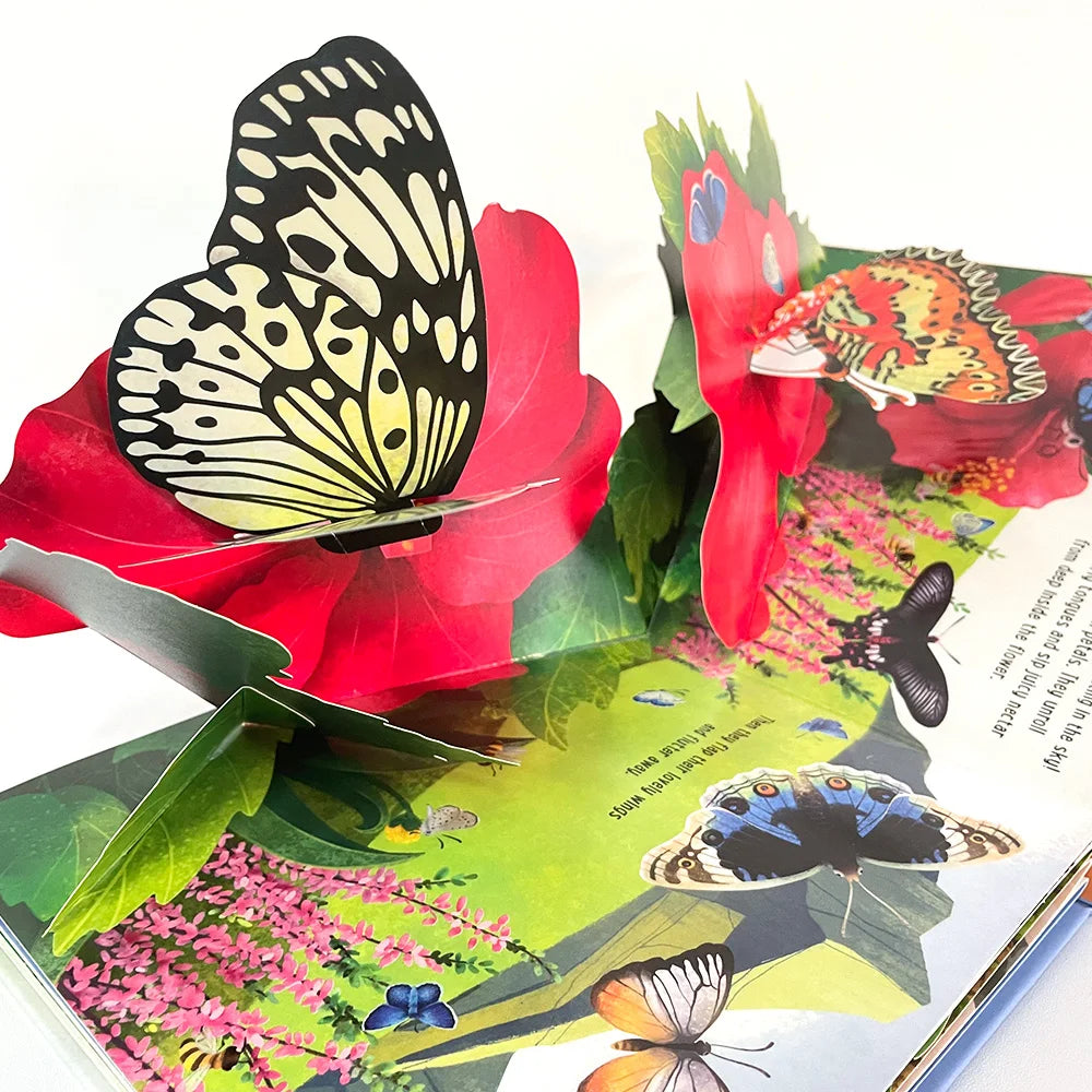 Usborne Pop Up Butterflies English 3D Flap Picture