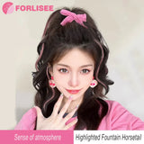 FOR Horsetail Wig Women's Long Hair Clasp Style