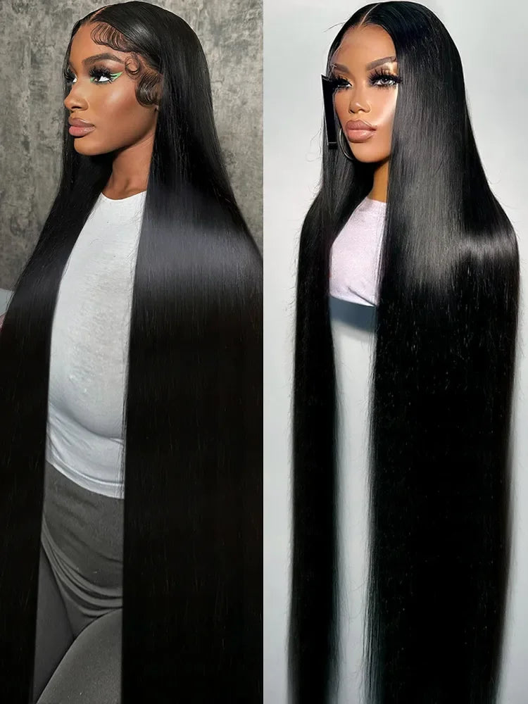 36 38Inch 13x4 Straight Lace Front Wigs Glueless