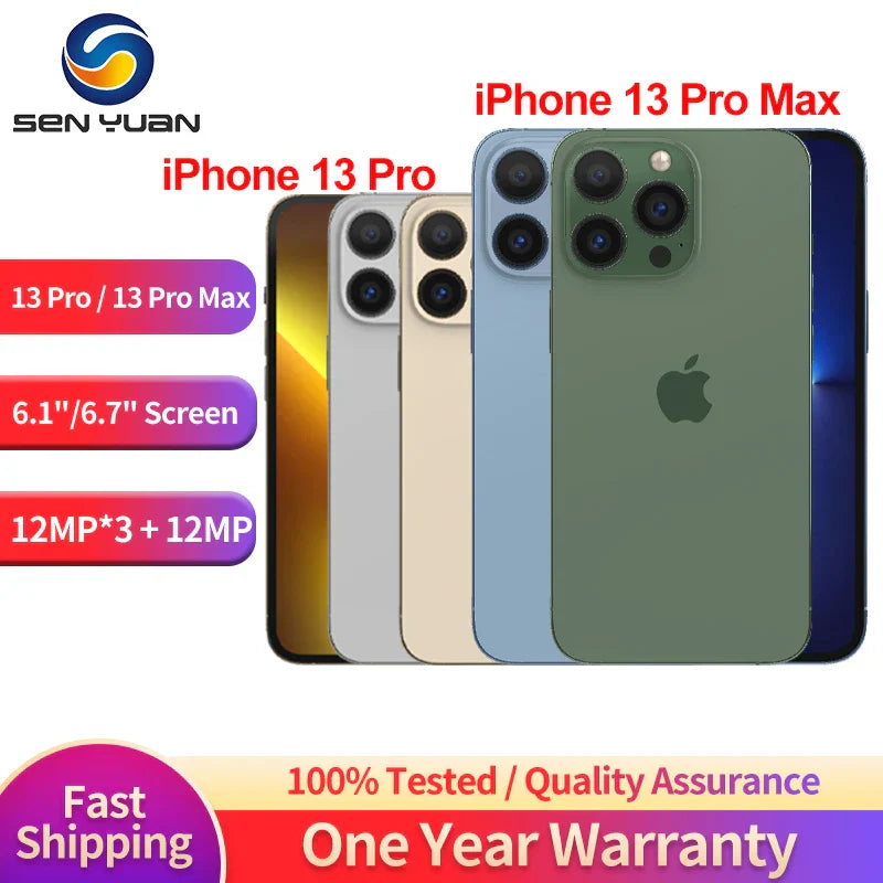 Apple iPhone 13 Pro/Pro max 128/256/512GB/ROM 6.1" Super