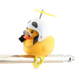 Motorcycle Accessories Cute Duck with Propeller Helmet Broken