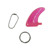 Key Chain Ring Clear Colorful Surf Fins Key