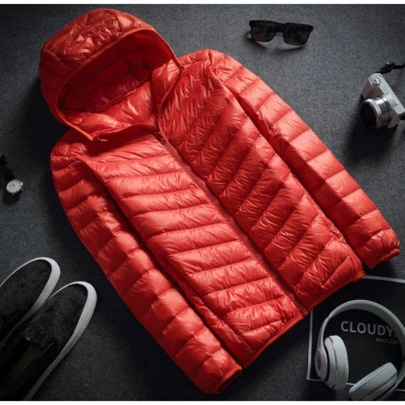 Winter Ultra Lightweight Down Jacket Men's Fashion Short