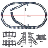 MOC Railway Track Train Tracks Straight Curved Soft
