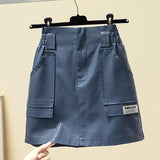 Plus Size 3XL 4XL PU Punk y2k Skirt