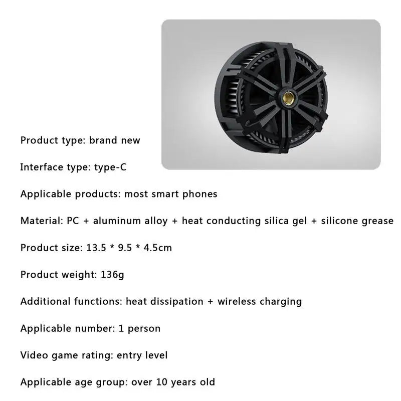 Magnetic Suction Phone Cooler Mini Mobile Phone Radiator
