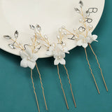 Bride Hairpins Wedding Hair Accessories Trendy Crystal U-shaped