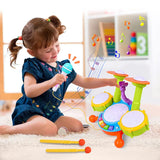 Kids Drum Set Toddlers 1-3 Musical Baby Educational