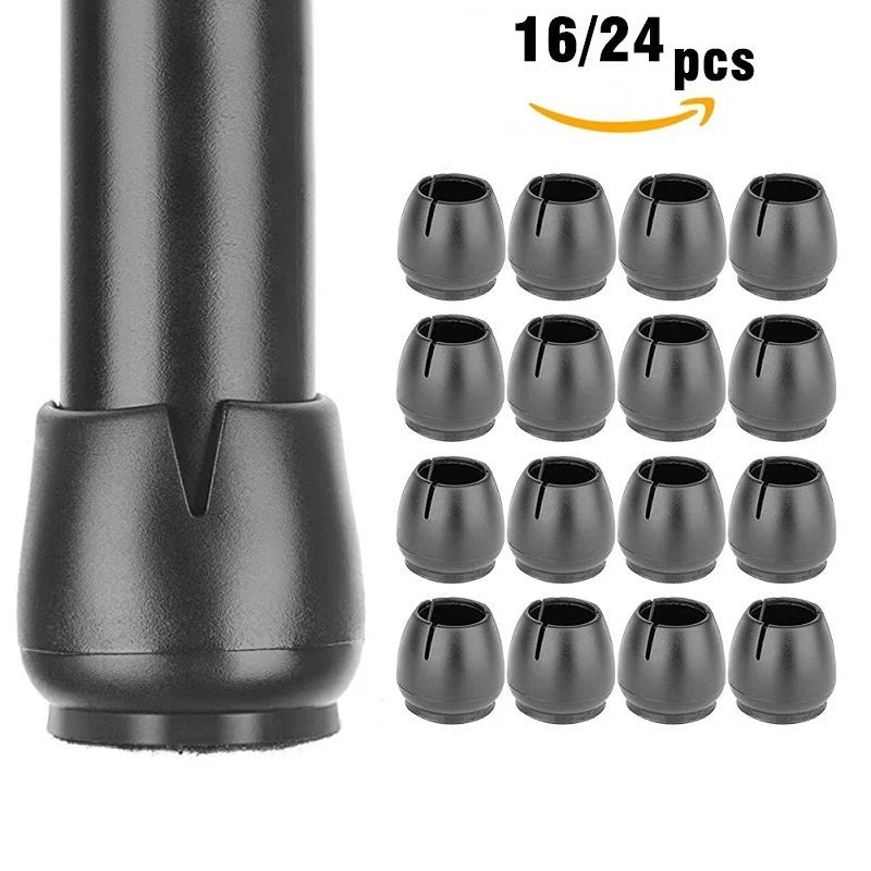 24PCS Fit 12-16mm Chair Leg Caps Table Foot