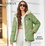 GASMAN Women's Parka 2023 New Fashion Women's Stand