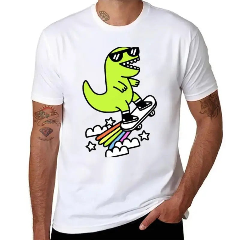 men brand t-shirts Rad Rex T-Shirt plain t-shirt