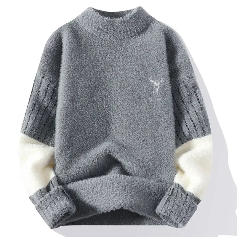 Men's Clothing No Hoodie Knit Sweater Male Pullovers